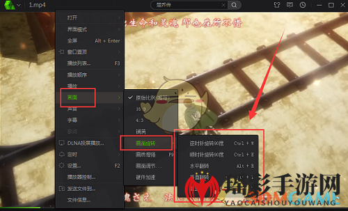 《爱奇艺万能播放器》旋转画面方法介绍